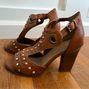 Marc Fisher Leather Studded Gladiator Sandals